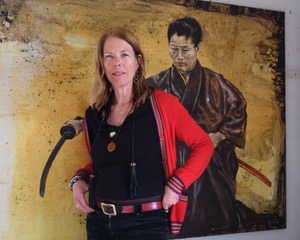 Sabine Wewer mit Samurai Frau, 2025
