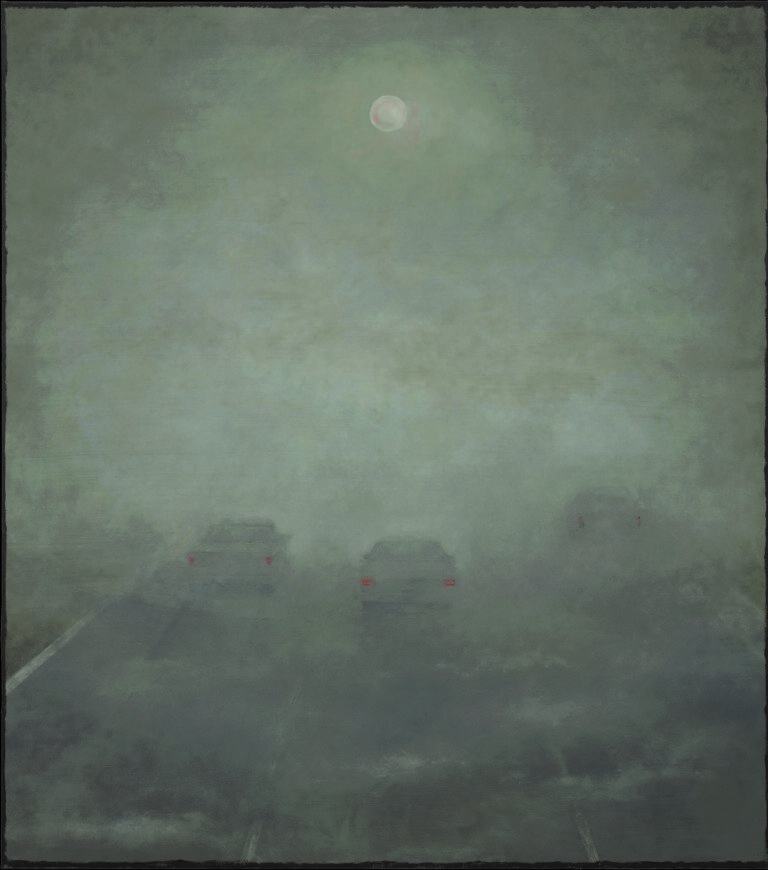 Tom Gefken, Drei, Öl auf Leinwand, 2025, 170x150cm, Foto Tom Gefken
