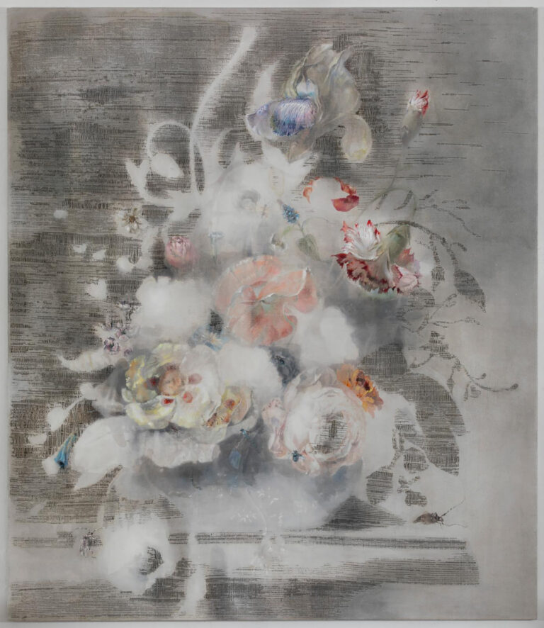 Werk: Sibylle Springer
Floating, 2025, Mischtechnik auf Leinwand, 230 x 200 cm, Privatsammlung